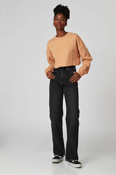 Beyyoglu Yırtmaçlı Straight Jean