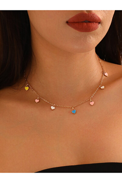 Take Two By Styli Gold Heart Charm Necklace