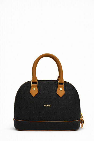 Just Polo Women's Crossbody Bag Black Tan 4076