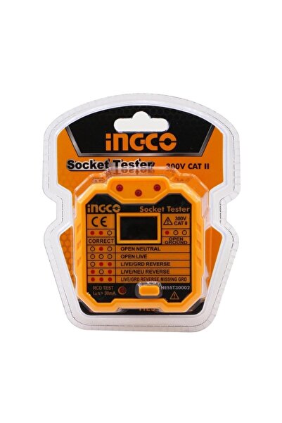 Ingco Soket Test Cihazı HESST30002 - doğru kablolama soketi test cihazı