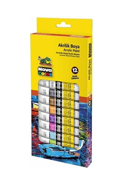Genel Markalar Color Akrilik Boya Tup 12 Li 12 Ml