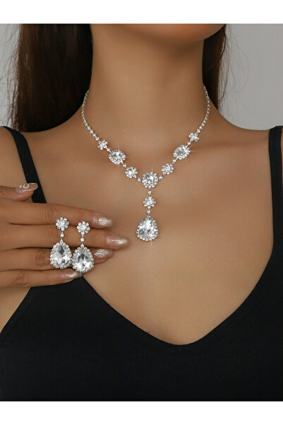 Take Two By Styli 2-Piece Embellished Necklace And Earrings Jewelry Set