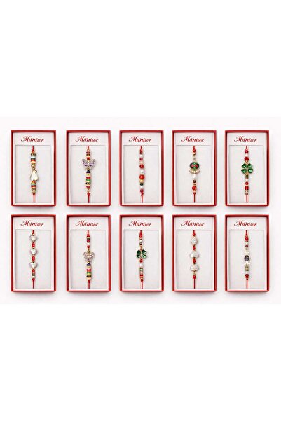 OEM Set of 12 individually wrapped martisor bracelets, different martisor des...