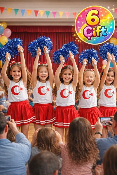 TOYFEST PonPon Металевий блискучий сакс синій Amigo з палицею Міцний легкий у...