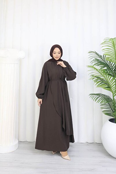 ankanoor Modal Gathered Collar Flounce Dress Anka264069