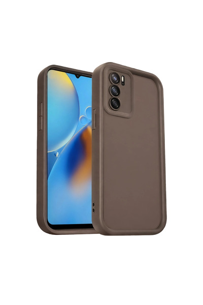 eco port Oppo A16 Case Viera Silicone - Brown