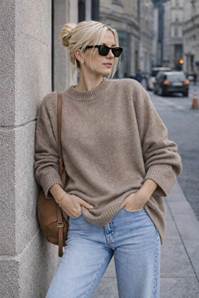 bb butik basic Pulover Meloni Long basic M3252