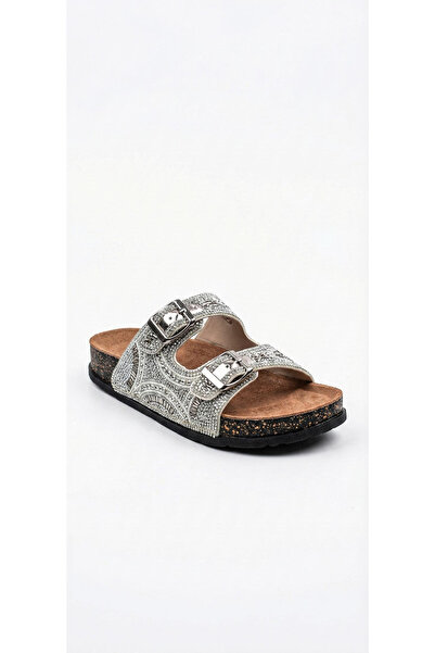 Ustalar Ayakkabı Çanta Silver stone women's daily slippers 319.139-7022