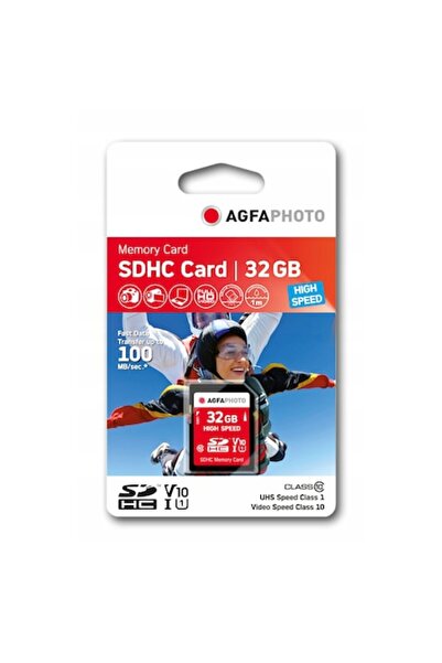 AgfaPhoto Agfa SD SDHC Memory Card 32GB Class 10 100MB/s V10
