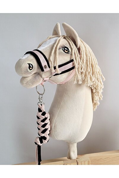 Other Set Hobby Horse: Căpăstru A3 cu blană neagră + lesă din frânghie - negr...