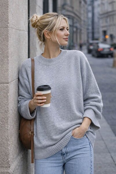 bb butik basic Pulover Meloni Long basic M3252