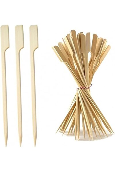 Ideal Pack أسياخ خشبية من الخيزران، 100 سيخ، طول الوحدة 12 سم