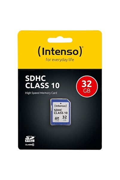 Intenso SDHC Memory Card, 32 GB, Class 10, White/Blue