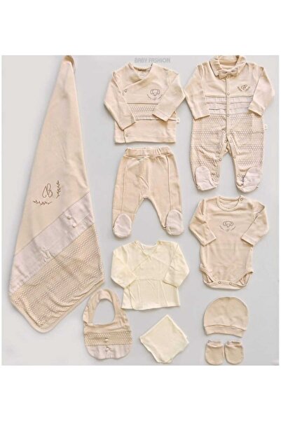 Bebessi BEBESSİ-4135 BEJ YENİDOĞAN 10'LU ZIBIN SET