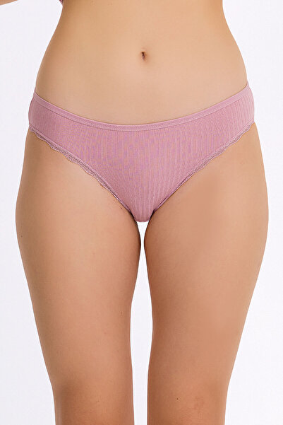 İlke 12 Pieces, Viscose Lace, Women's Bikini Panties, 92% Viscose & 8% Lycra