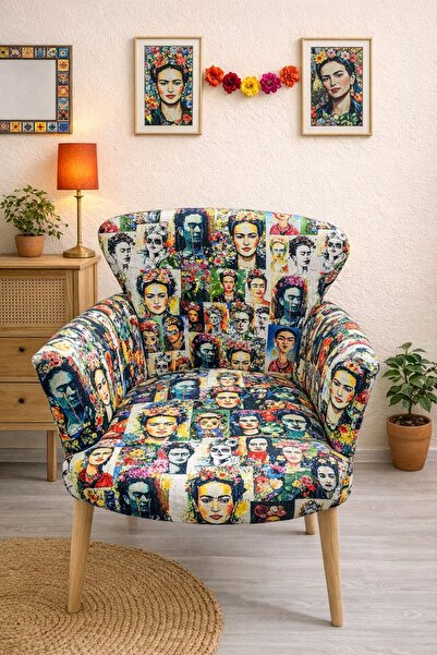 VENQM Figürlü Desenli Berjer