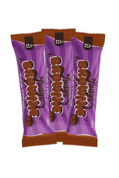 Nano Supps نانو سبس - بروتين بار - Protein Bar - براوني - 3 حبات