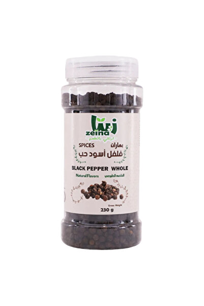 zeina whole black pepper, 230 gm