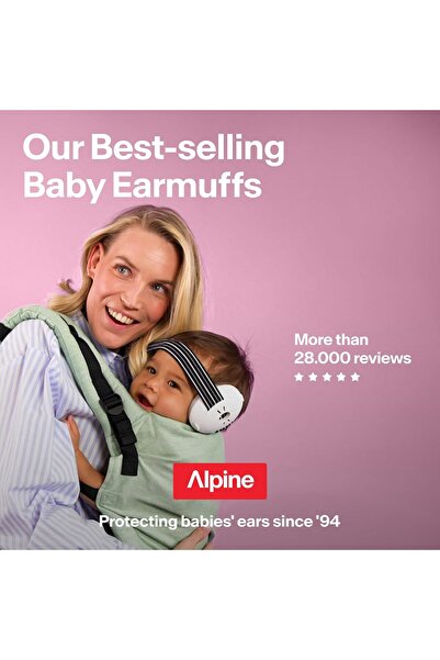 Alpine Muffy Baby Bebek Kulak Koruyucuları, 36 Aya Kadar Bebekler İçin