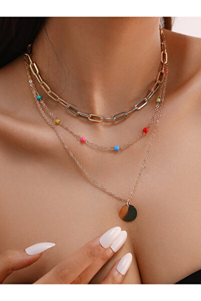 Take Two By Styli Pack of 2 - Gold Layered Necklace