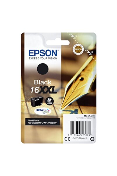 EPSON Оригинална мастилена касета C13T16814012 черна