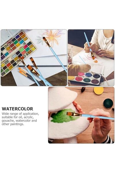 STOREMAX buysell Boya Fırçası Seti, Akrilik Yağlı ve Tırnak Yüz Profesyonel S...