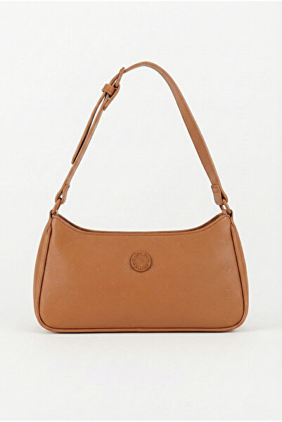 Pierre Cardin Γυναικεία τσάντα χιαστί με λουράκια καφέ 05pc23k129-P