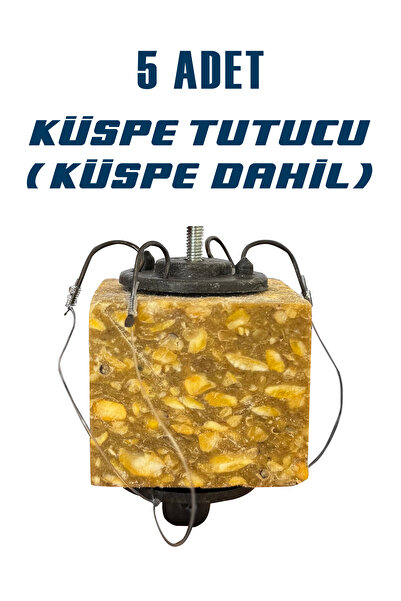 summitsport 5'Li Küspe Küspe Tutucu 4 İğneli 5 Adet Küspe Sazan Küspesi Mısır Küspesi