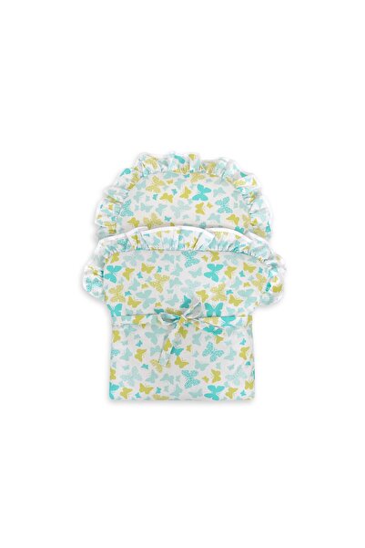 Other Tied wrap for dolls - mint butterflies