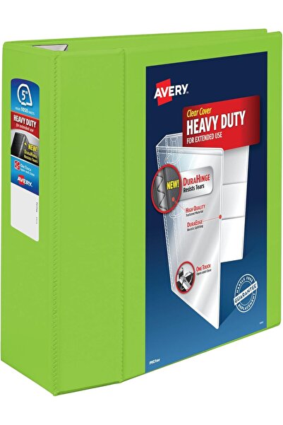 Yıldızan Heavy Duty Look 3 Ring Binder, 5” One-Touch Ezd Ring, Holds 8.5” X 1...