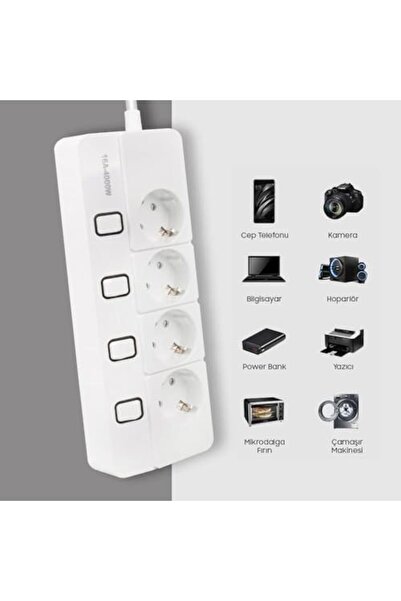 Nacario NrcrioShop مقبس كهربائي مزود بحماية من التيار، 4000 واط، 16 أمبير، 14...