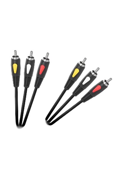 Cabletech Audio Cable, Cabletech, 3xRCA/3xRCA, 1m, Multicolor