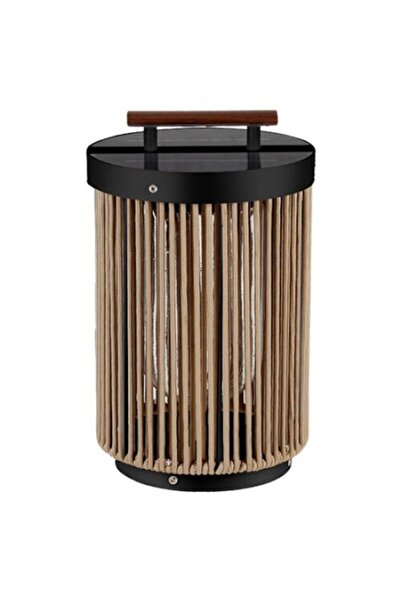 V-TAC Lampă solară 2.4W 3000K IP65 - Negru/Maro