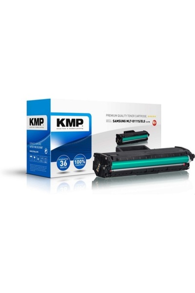 KMP Тонер касета, KMP, 1000 страници, Съвместим с Samsung MLT-D111S, Черен