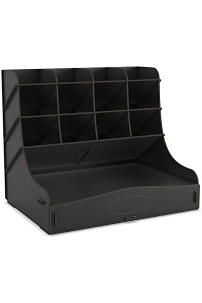 Nacario منظم أقلام مكتبي كبير الحجم من NrcrioShop Chamber ذو 12 حجرة، منظم مك...