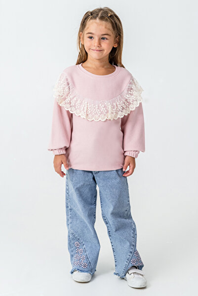 kinderos Girl's 2-Piece Set with Lace Ruffle Pants - 26K 6331