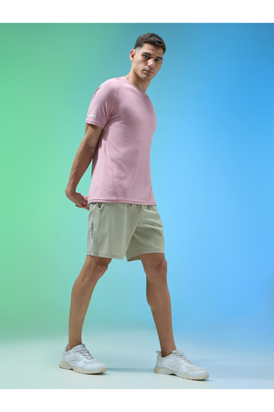 Technosport By Styli Men Solid Relaxed Fit Sports Shorts with TECHNOLITE