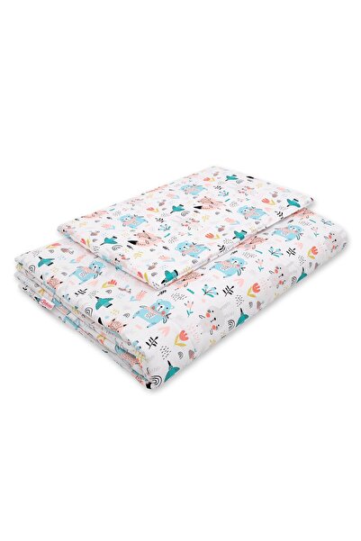 Other Children's bedding set with filling 135x100 cm - blue teddy bears