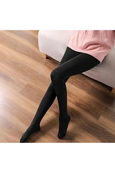 ROG Дамски термо флисови дебели, запазващи топлината, тънки на вид чорапогащи