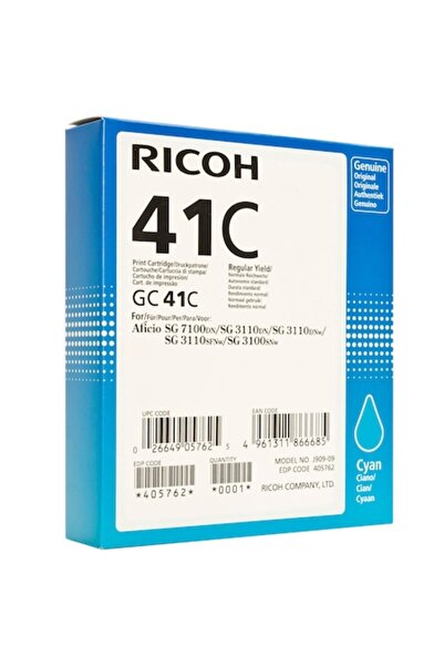 Ricoh Циан мастилен патрон с гел 2200 GC 41C