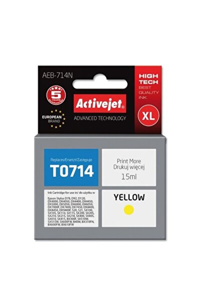 ActiveJet Ink Cartridge AEB-714N, ActiveJet, Compatible with Epson T0714/T089...