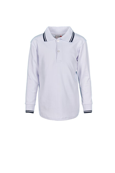 Baran Işık Bluză de trening pentru copii cu mânecă lungă și guler polo
