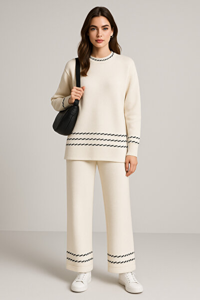 semela Burgulu Tricot Set