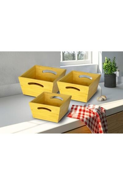 Nacario Nrcrioshop Premium Tableware Series Bamboo Set of 3 Bread Bowl 1201248