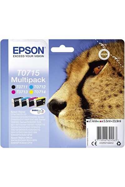 EPSON Cartuș de cerneală C13T07154010 Negru, Cyan, Magenta, Galben