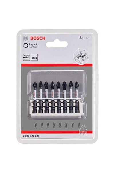 Bosch Set de 8 biți de impact PH2 2608522330, lungime 50 mm