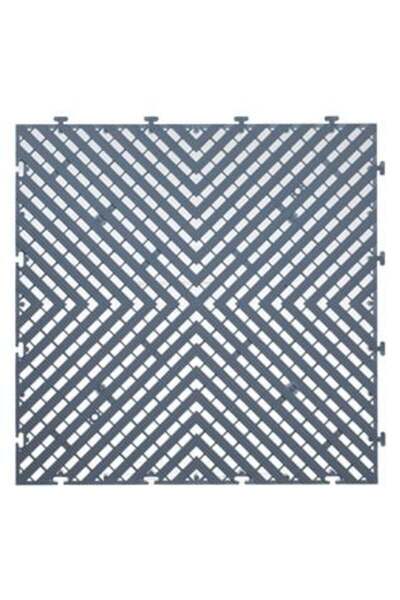 SHOPIENS Gresie de pardoseală exterioară gri cu model din plastic 40 x 40 cm