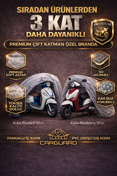 CarGuard Kuba Bluebird 50cc ve Blueberry 50 cc Fitilli Motosiklet Brandası Mo...