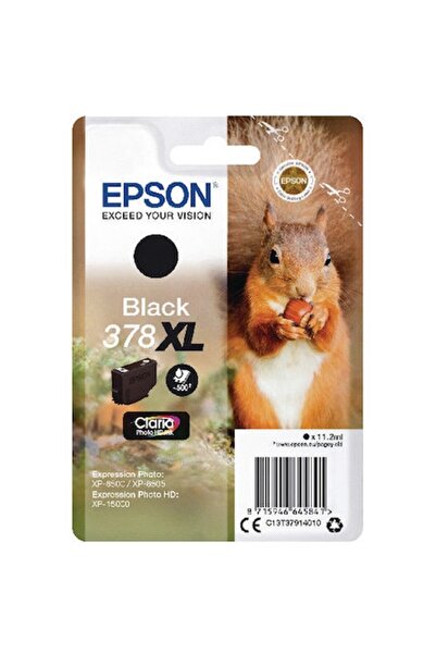 EPSON Black Ink Cartridge | 378XL | 11.2ml | Claria Photo HD