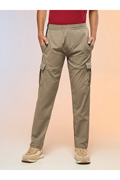 Technosport By Styli Boys Straight Fit Cargo Trackpants with TS FLEXI